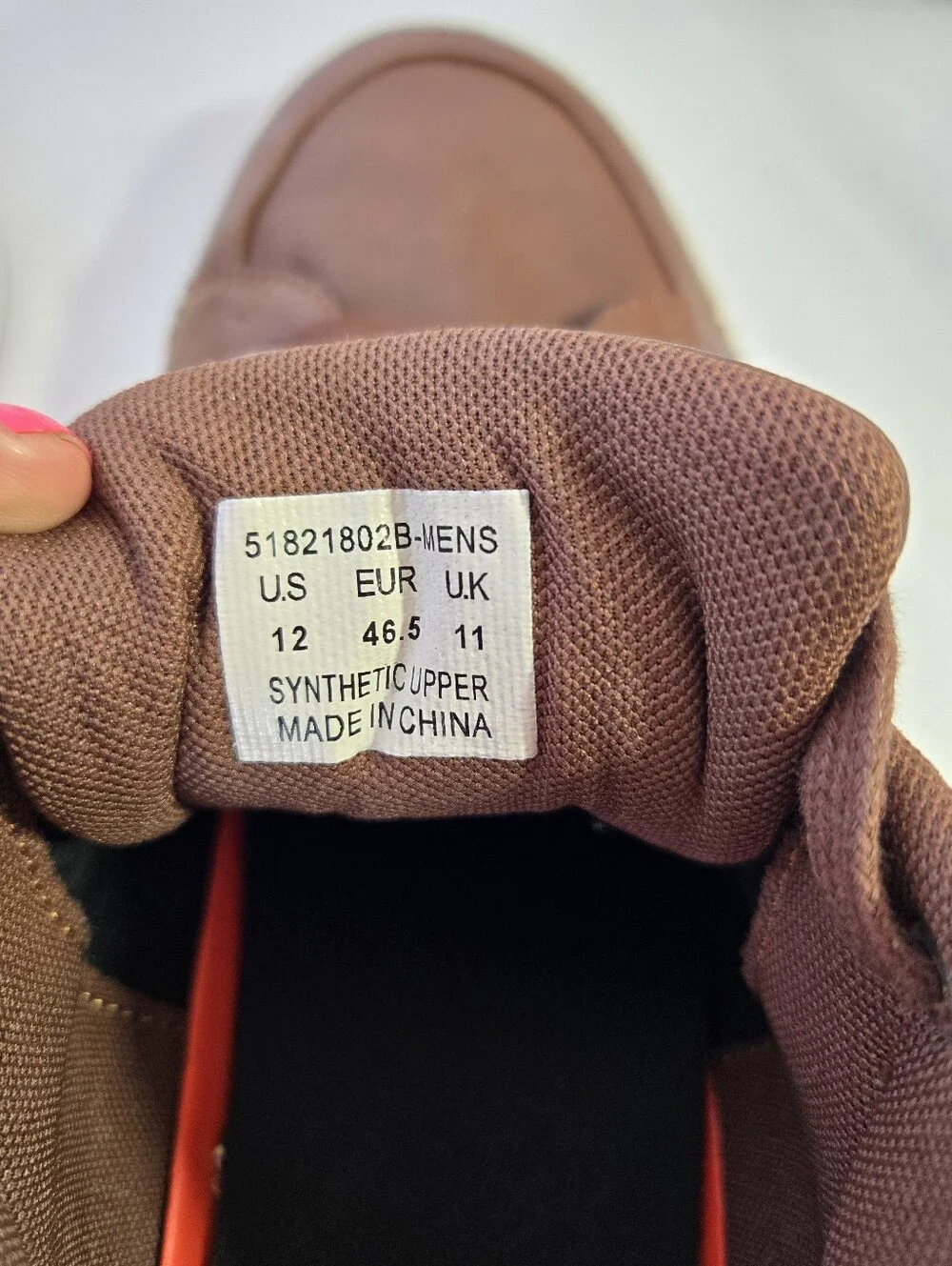Levi Strauss & Co Men's Brown Casual Sneakers Size 12 Faux Leather Lace Up Shoes